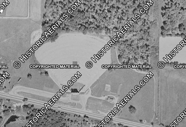 Crest Drive-In Theatre - 1955 Aerial (newer photo)